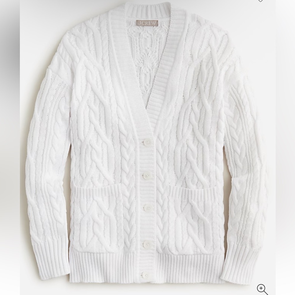 Sold Out: J.Crew Cotton Cable Cardigan